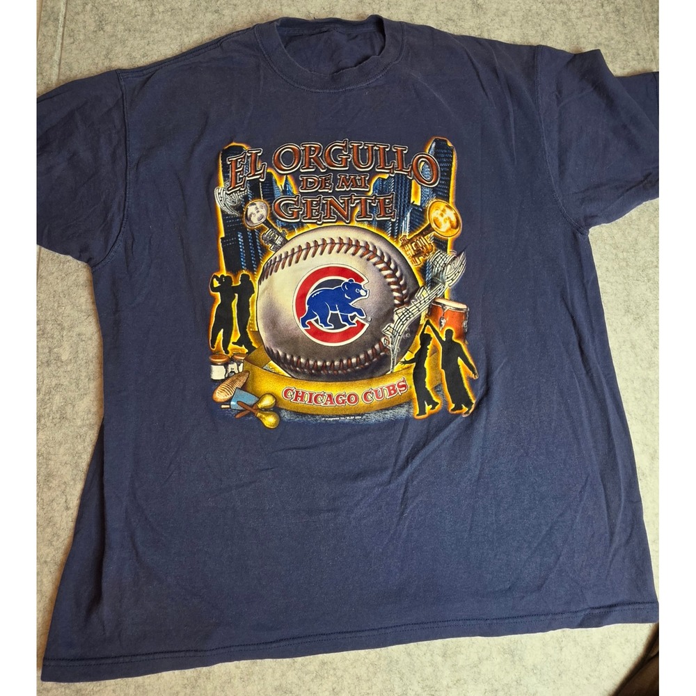 Vintage 2004 Chicago Cubs El Orgullo De Mi Gente MLB Latino Heritage Shirt